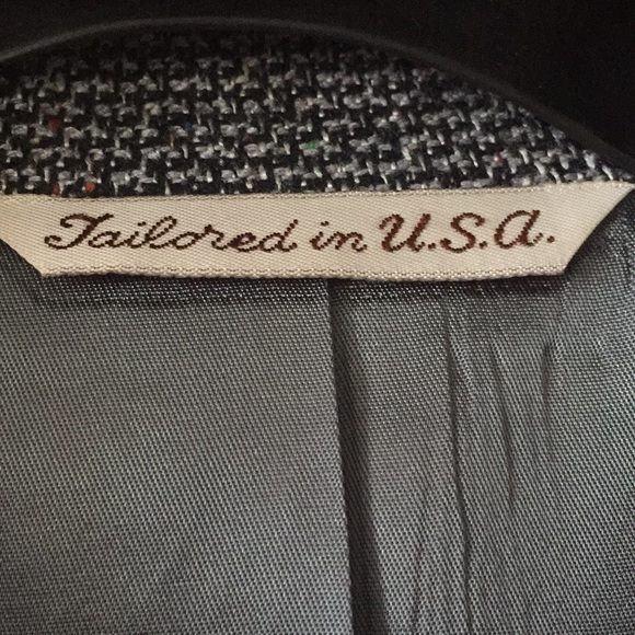 Navy and white tweed jacket - Picture 9 of 10